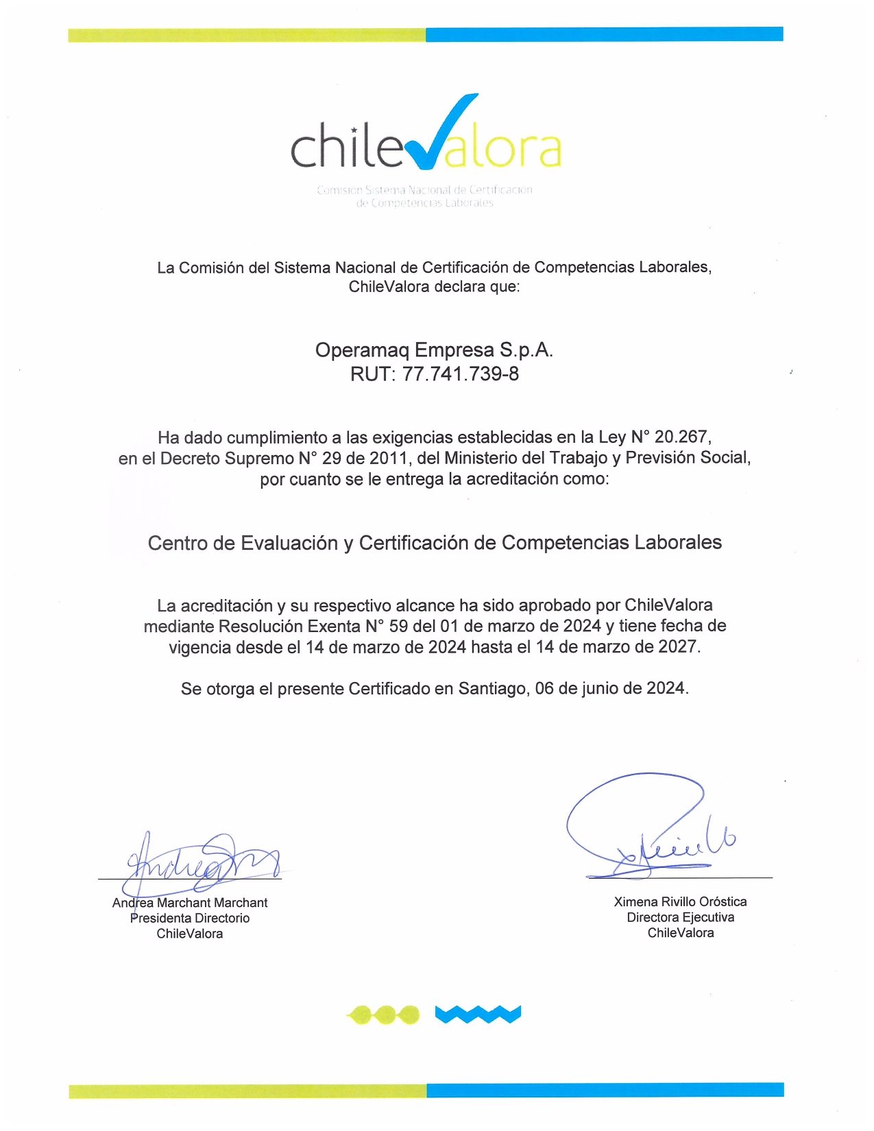 Certificado ChileValora